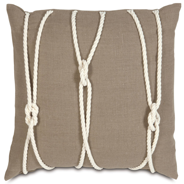 Nautical Square Linen Pillow Cover Insert